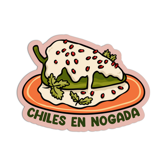 Chiles en Nogada Mexican Tray Sticker