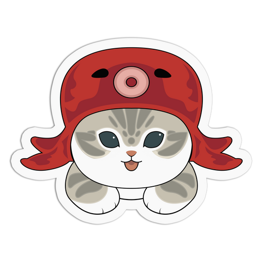 Takoyaki Tabby Whimsical Kitty Sticker