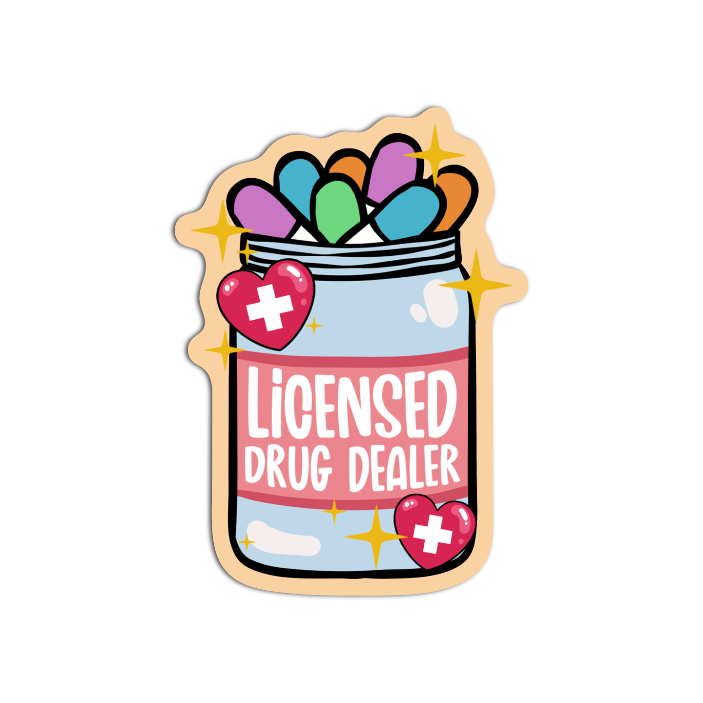 Licensed Drug Dealer Nurse Stickers