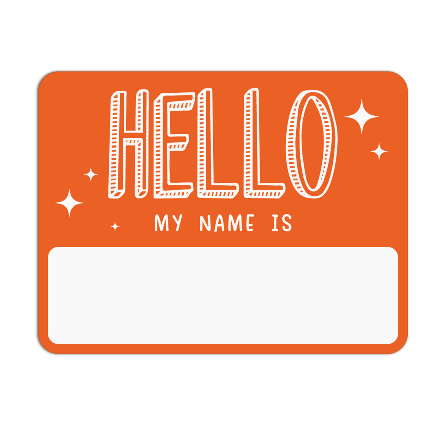 Sunny Sparkle Name Tag Stickers