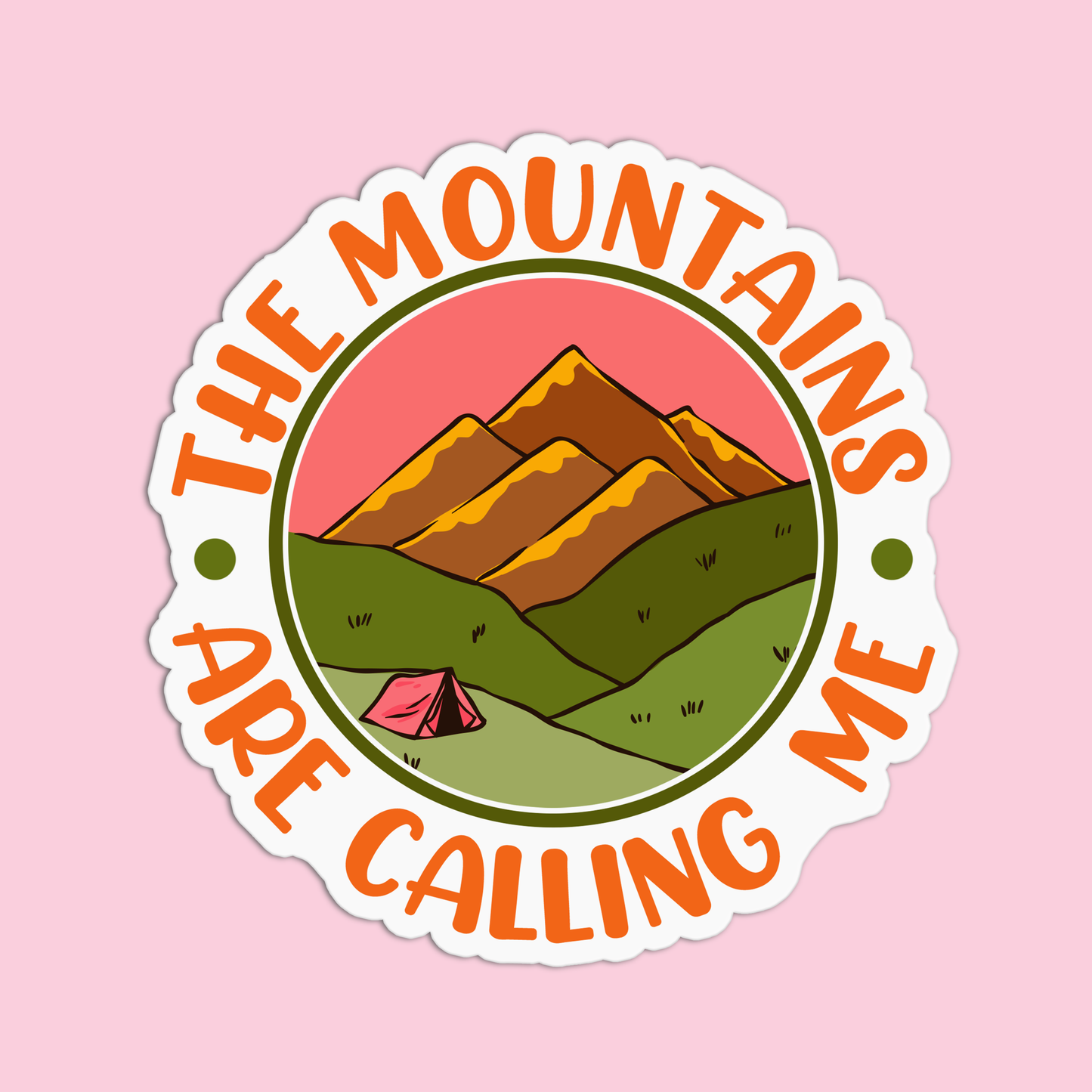 The mountains are calling me Arizona Sticker