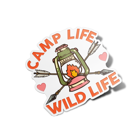 Camp life Wild life Nature Sticker