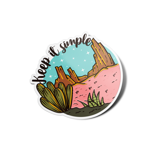 Keep it simple Nature Sticker