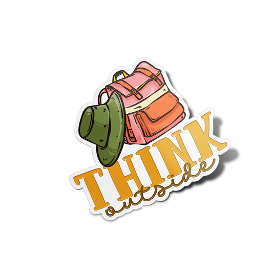 Think outside Nature Sticker