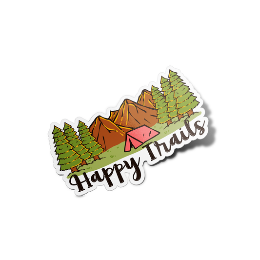 Happy trails Nature Sticker