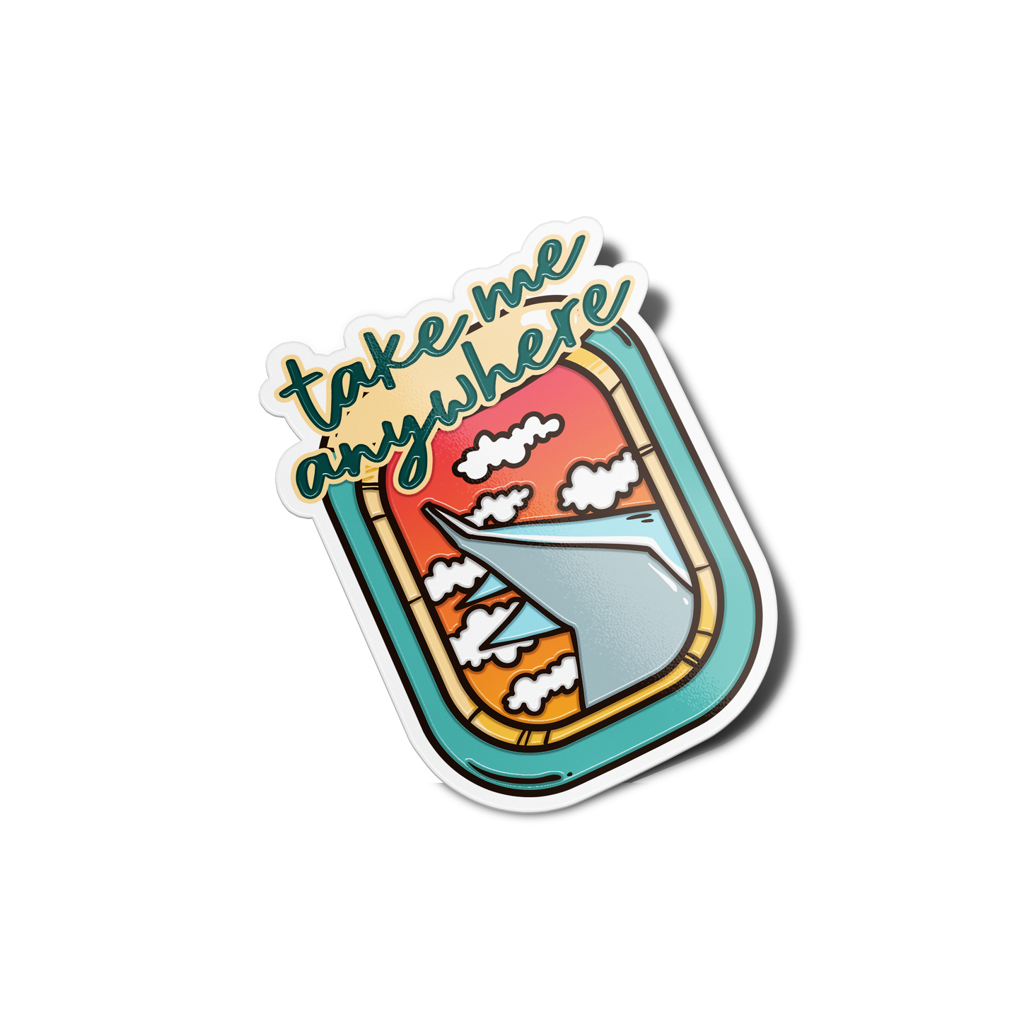 Take me anywhere Nature Sticker
