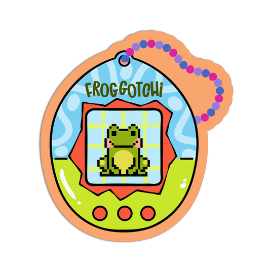 Cyber-Pet Keychain New 90s Stuff Sticker