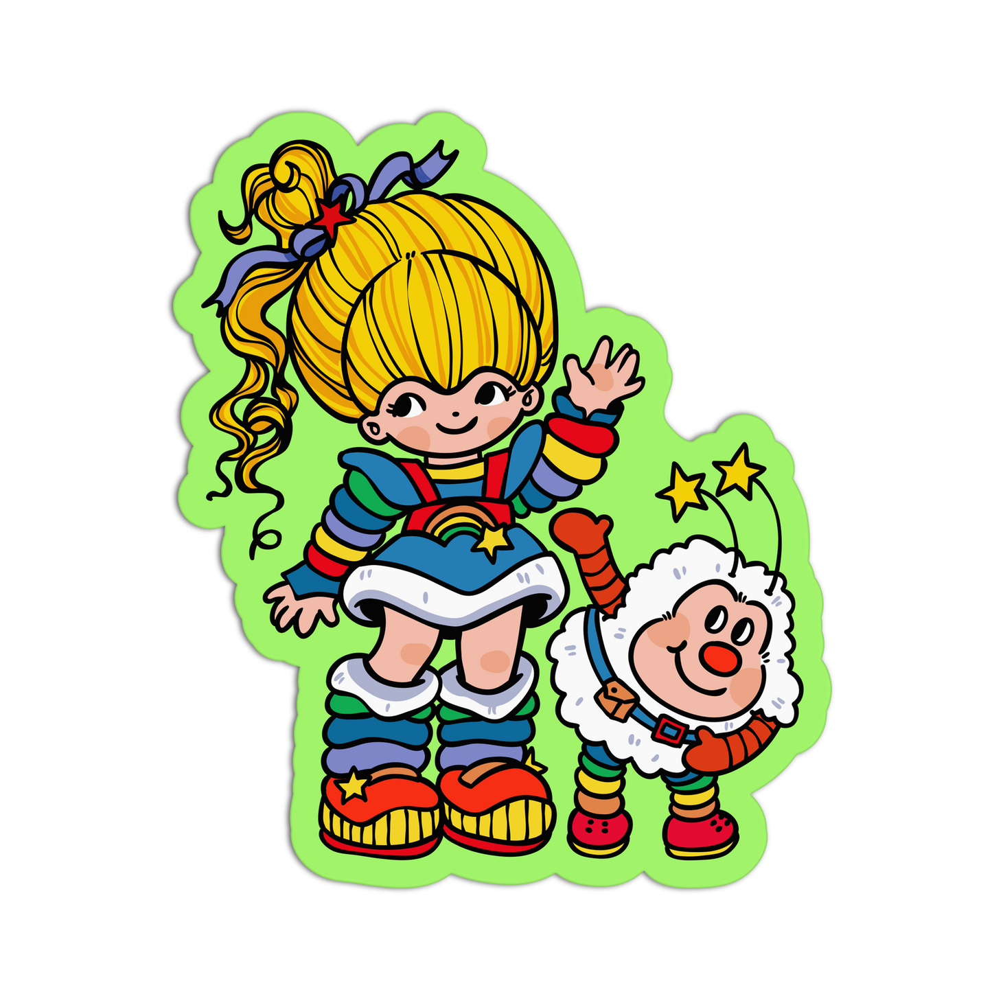 Star-Bright Besties New 90s Stuff Sticker
