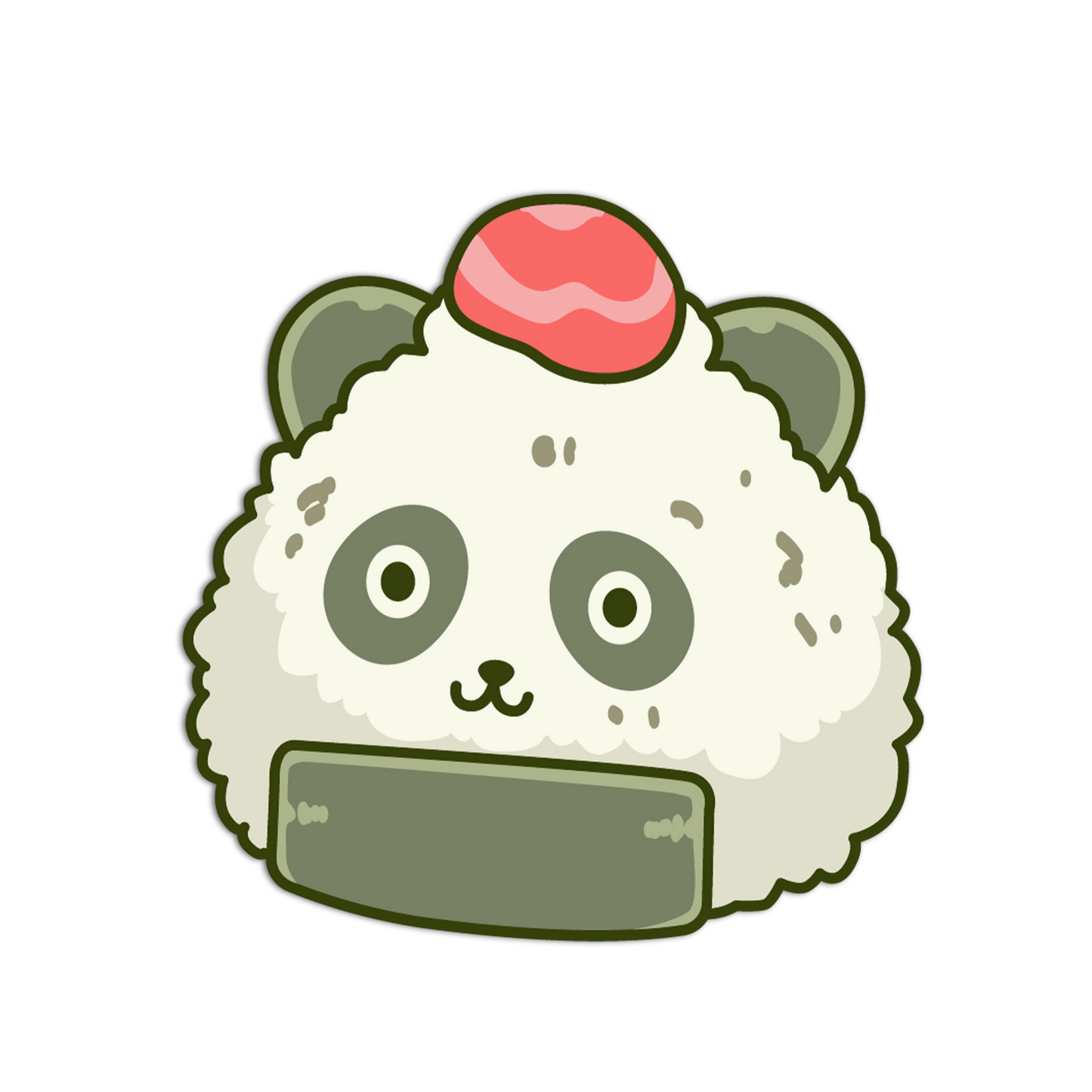 Panda Rice Ball Animal Sushi Sticker