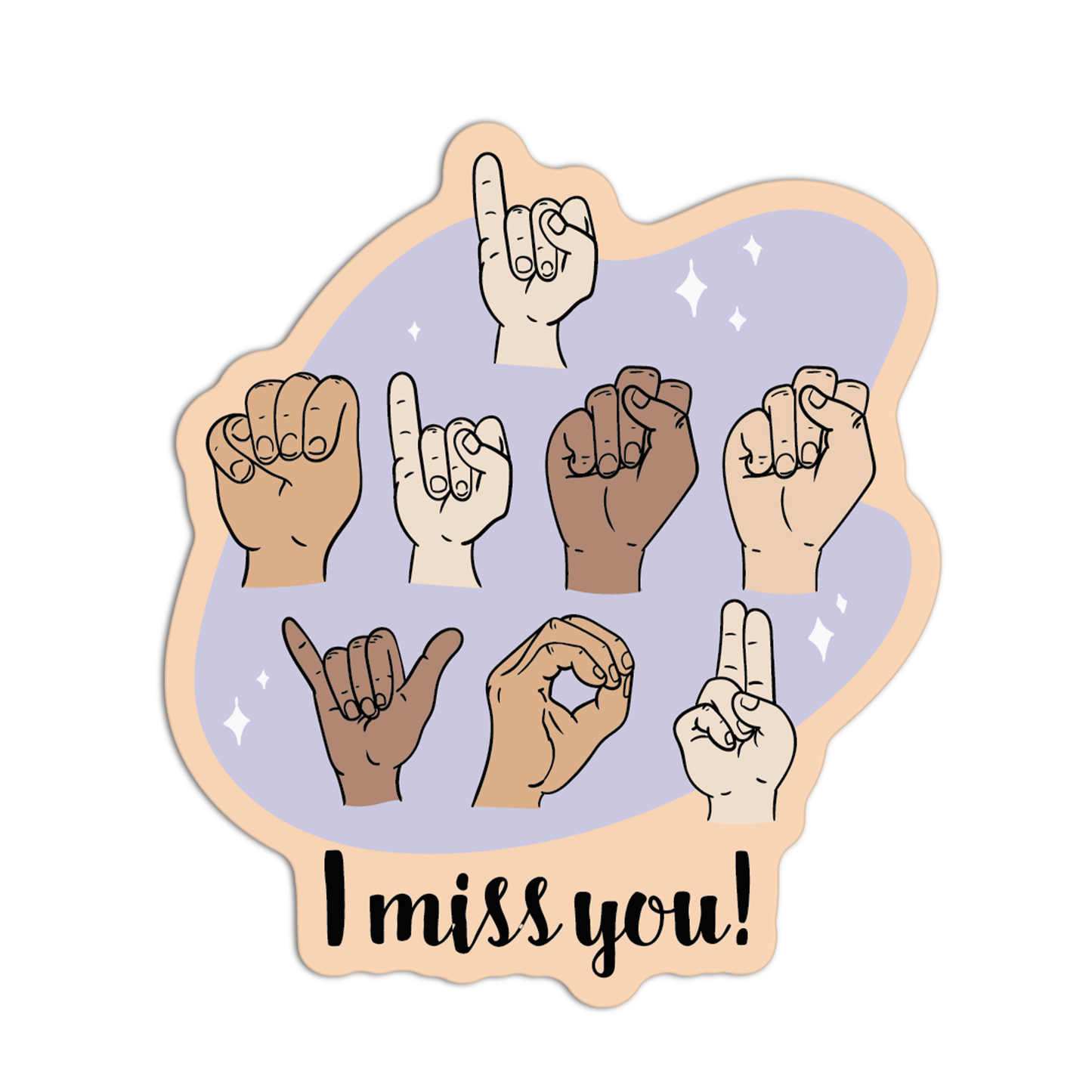 I Miss You New Asl Sticker