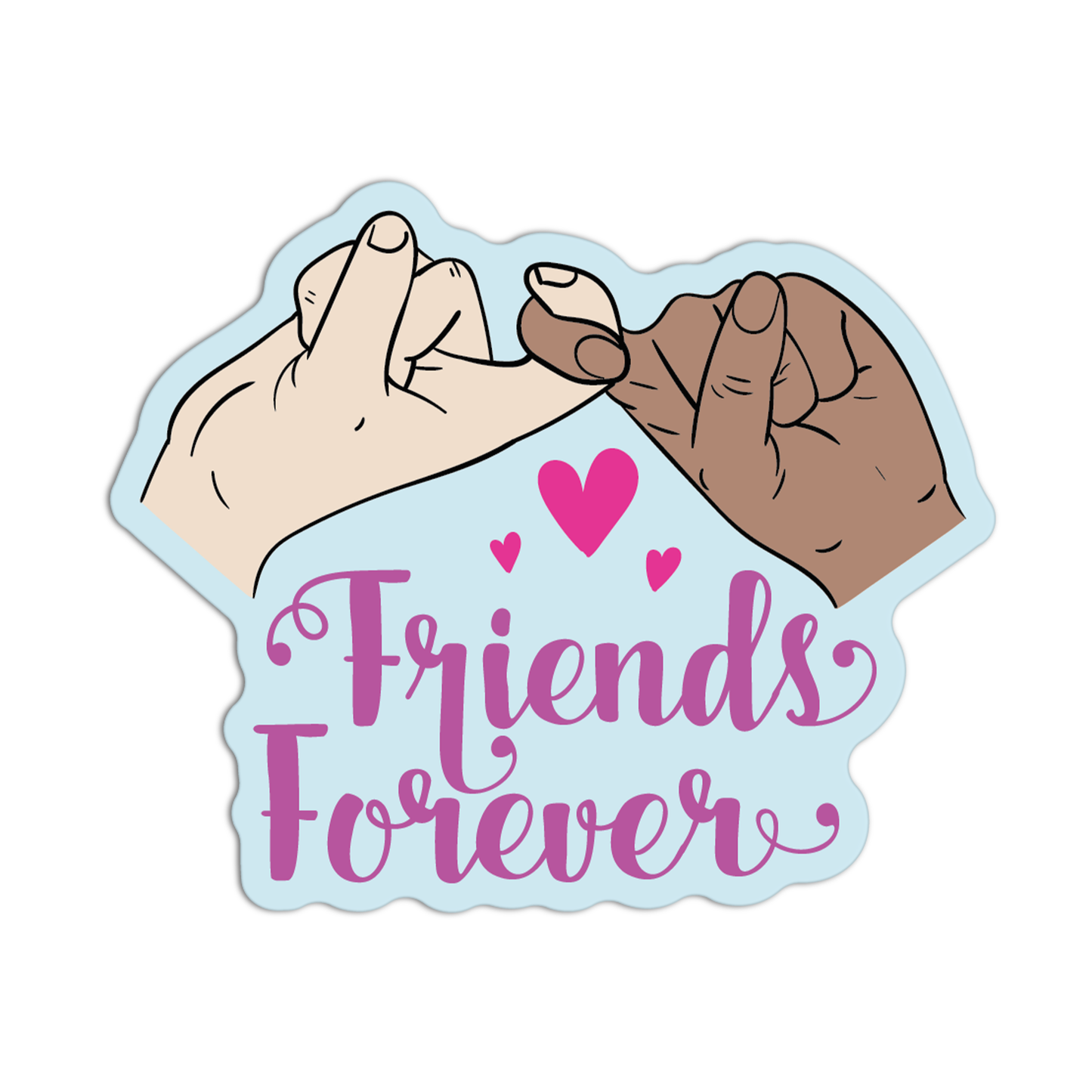 Friends Forever New Asl Sticker