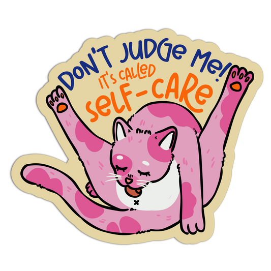 Unbothered Stretching New Cats Stickers