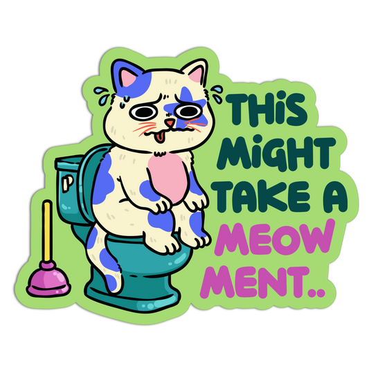 Occupied with Anxiety New Cats Stickers