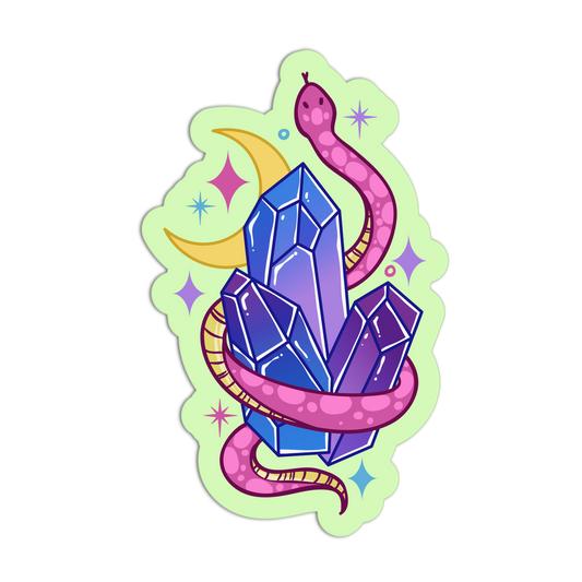 Gemstone Sprite Snake New Crystal Stickers