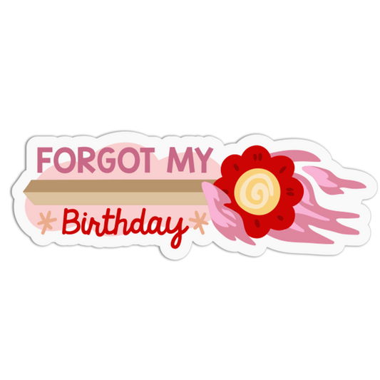 Floral Birthday Matchstick Sticker