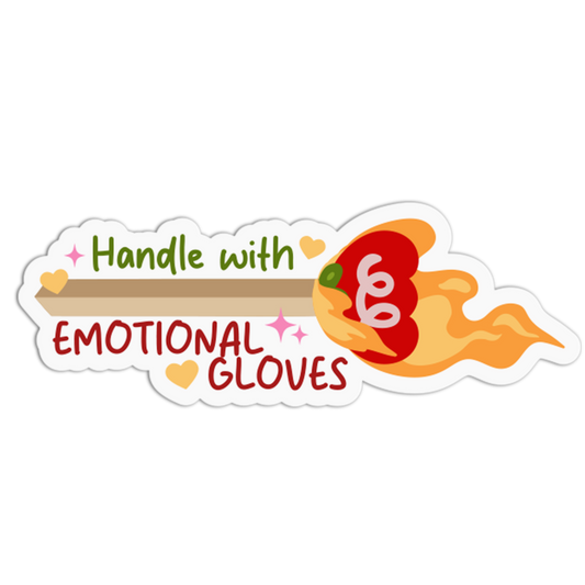 "Emotional Gloves" Matchstick Sticker