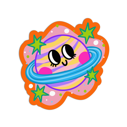 Saturn New Smileys Sticker