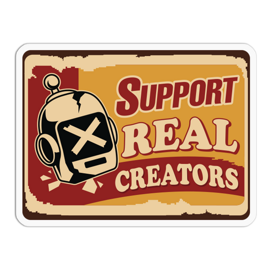 Real Creators - No To AI Sticker