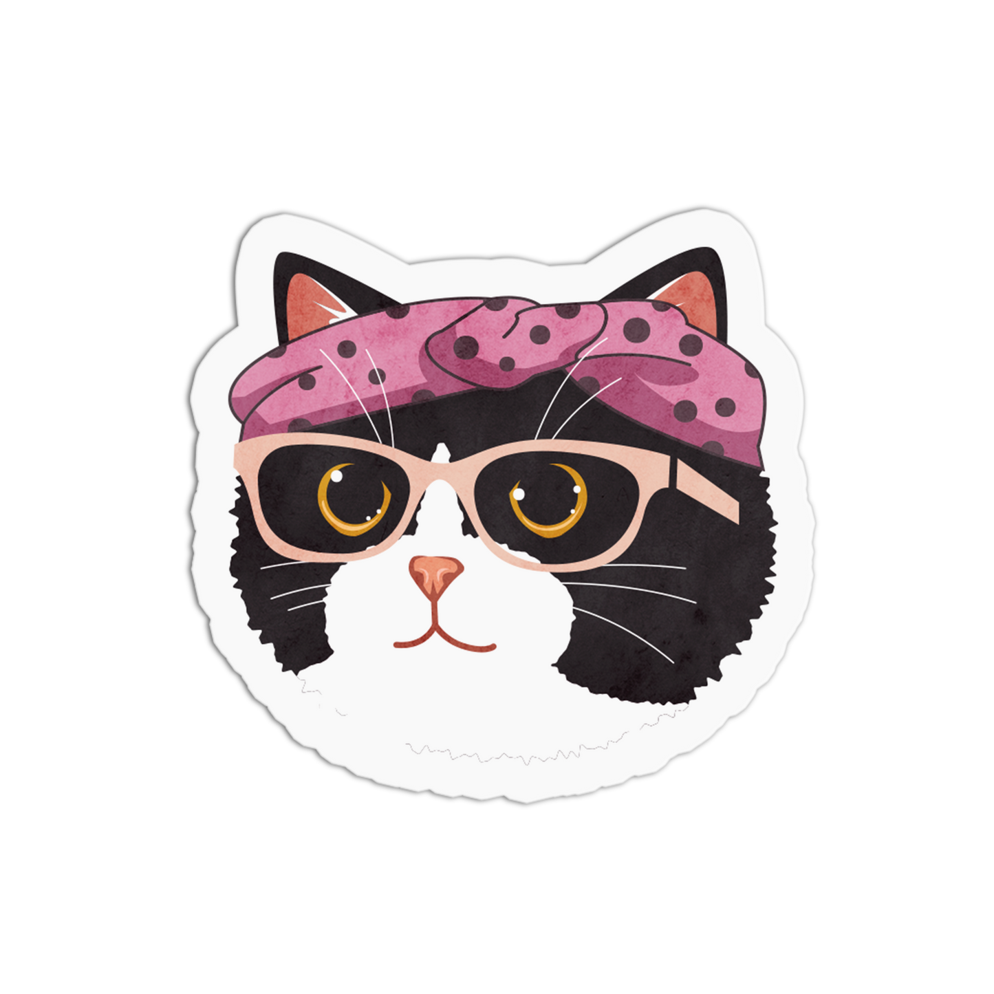 Tuxedo Trendsetter Old Cats Stickers