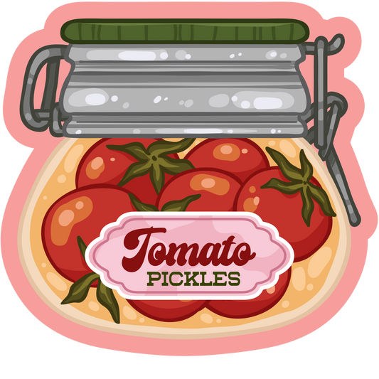 Tomato Pickle Jars Stickers