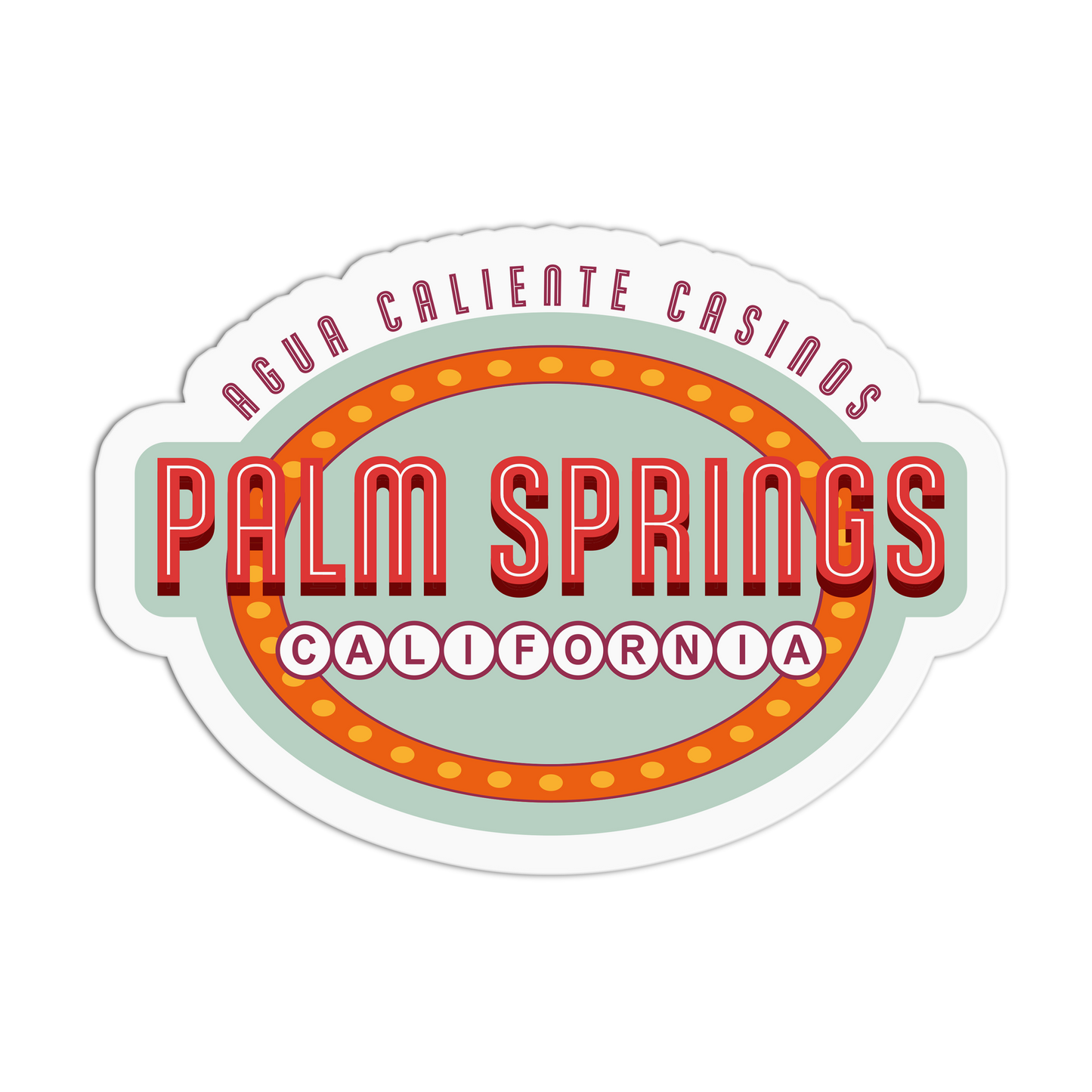 Agua Caliente Casinos Travel Series_Palm Springs Sticker
