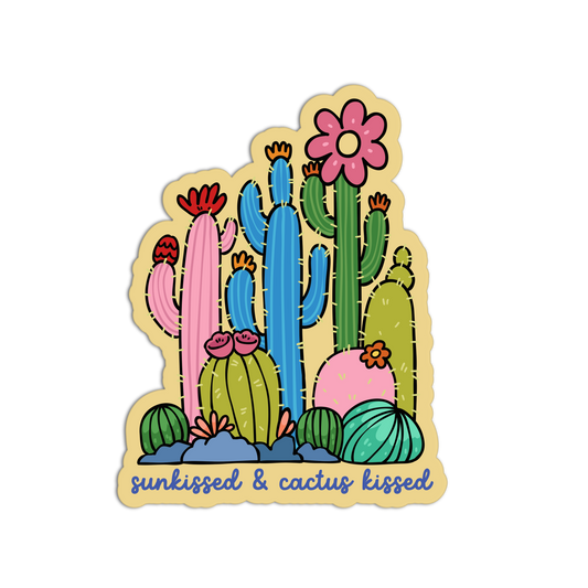 Sunkissed Cacti Garden Palm Spring Sticker
