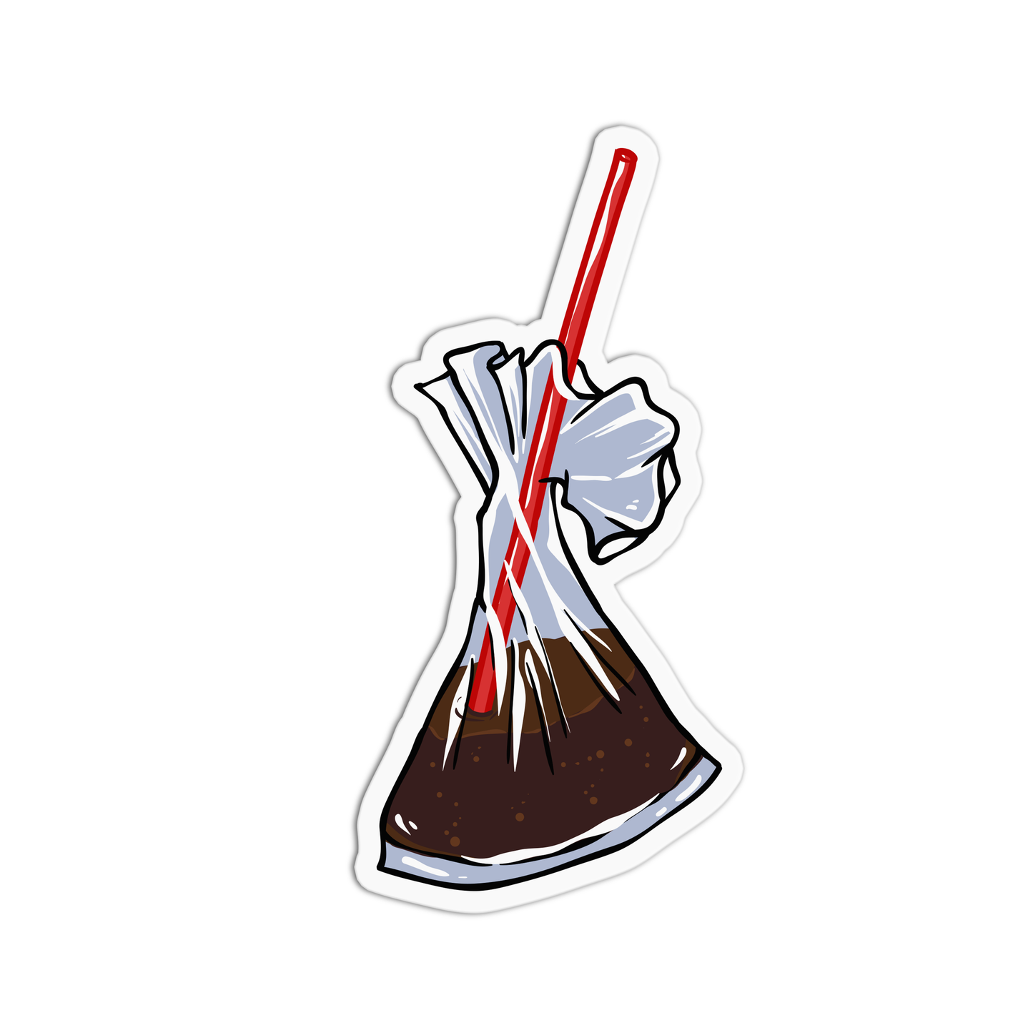 Softdrinks in a plastic Pinoy Sticker