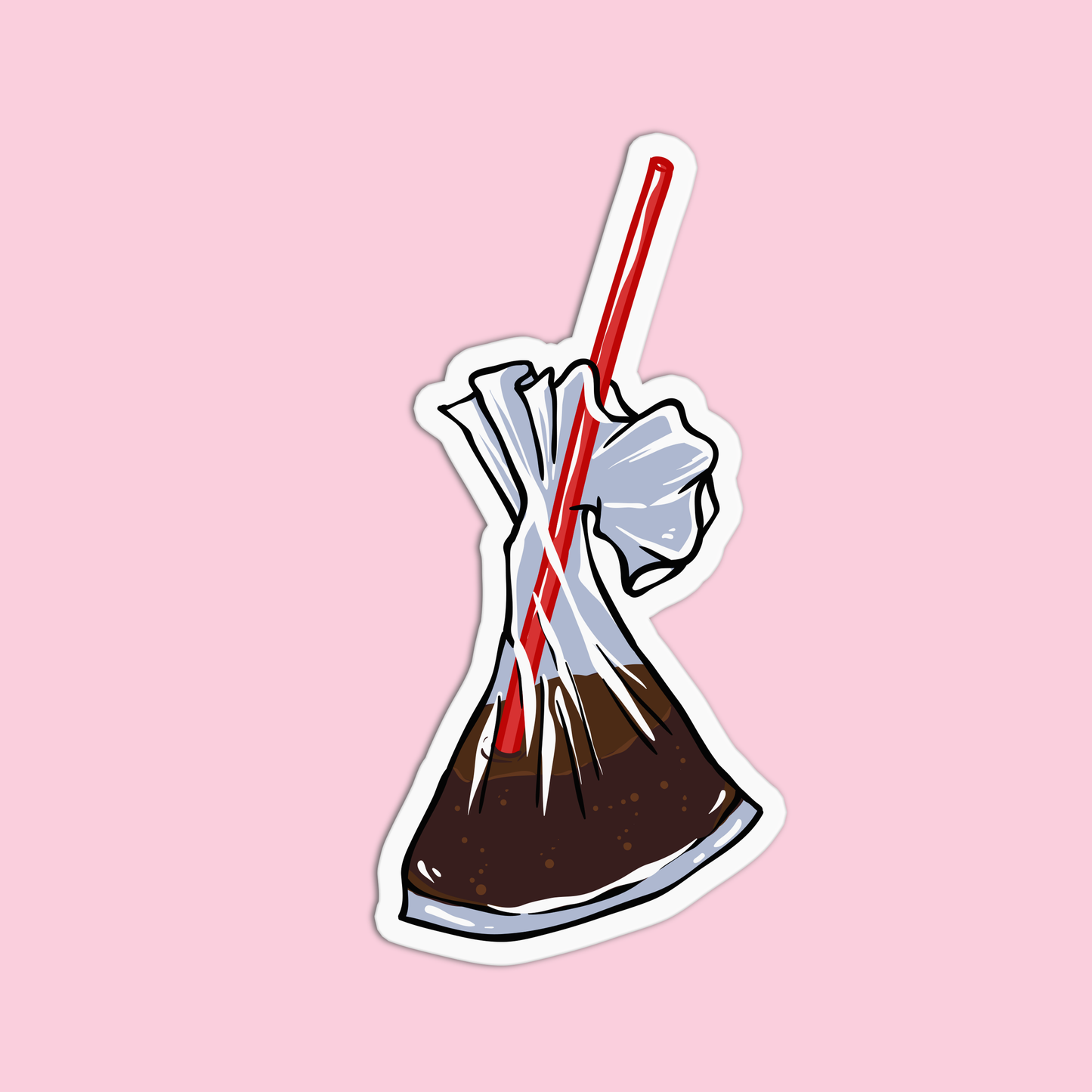 Softdrinks in a plastic Pinoy Sticker