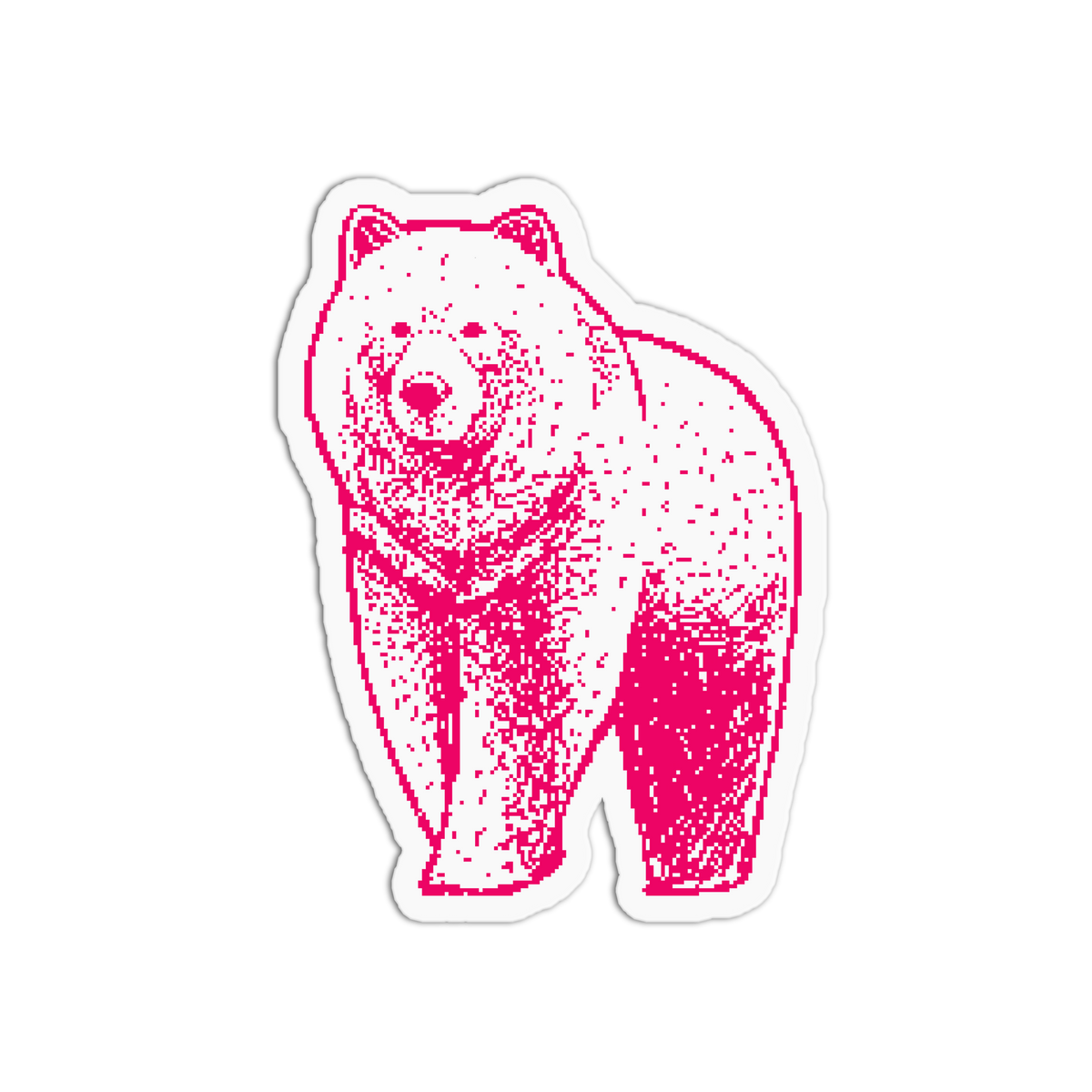 Grizzly Bear - Pixel Animals Sticker