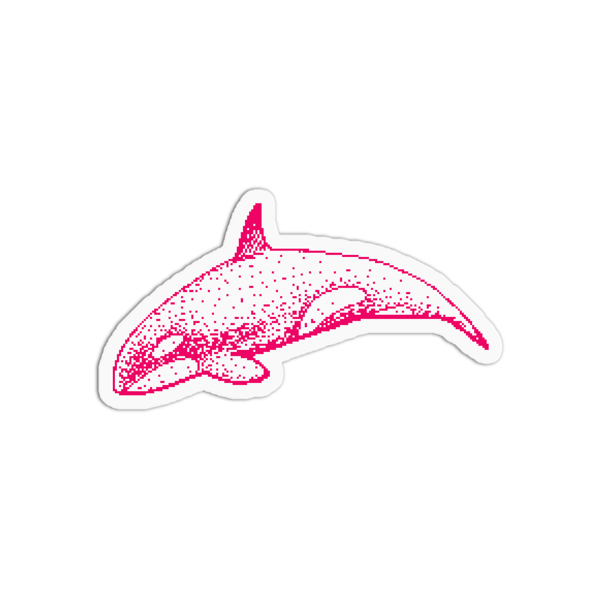 Orca Whale - Pixel Animals Sticker