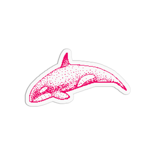Orca Whale - Pixel Animals Sticker