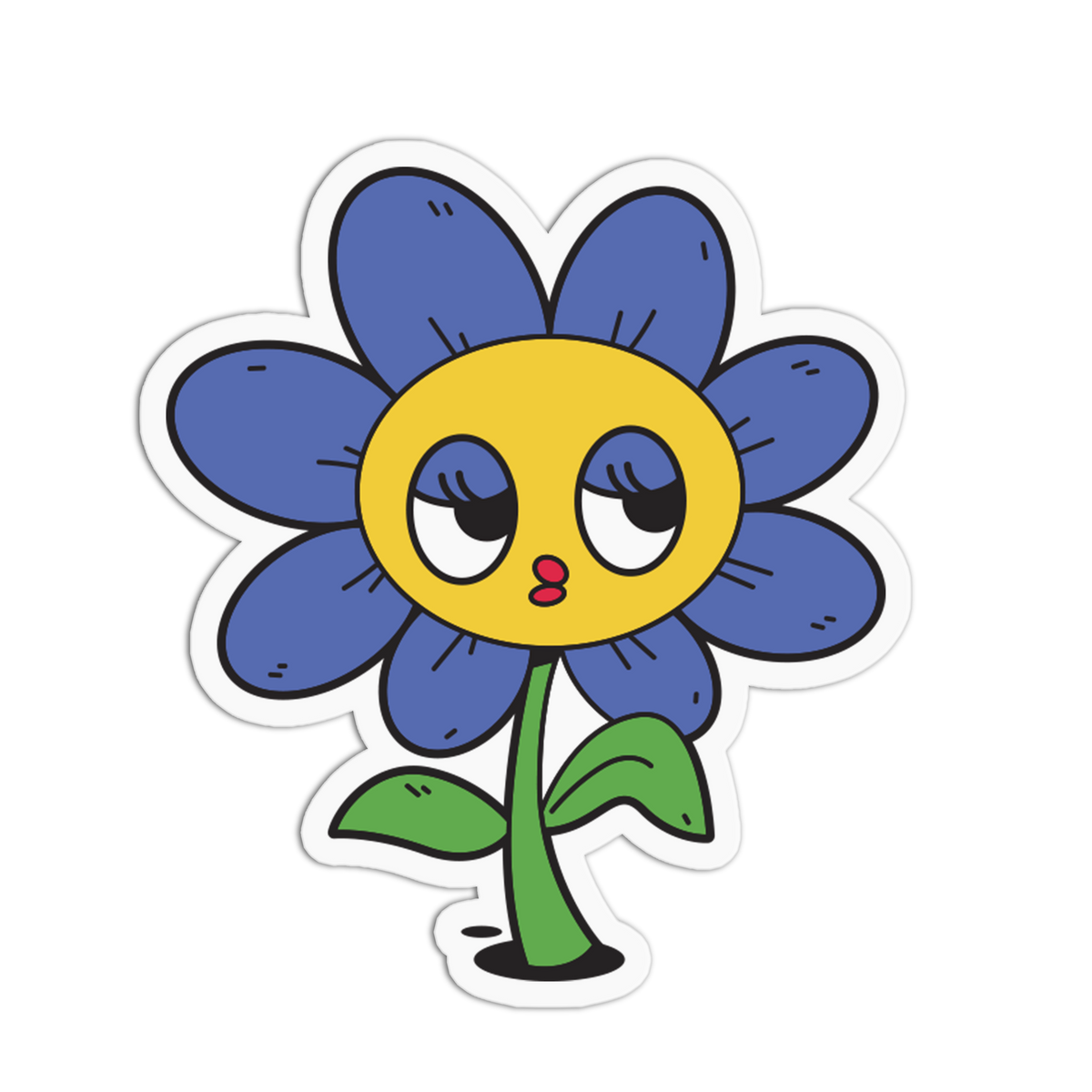 Indigo Blossom - Plant and Flower Sticker