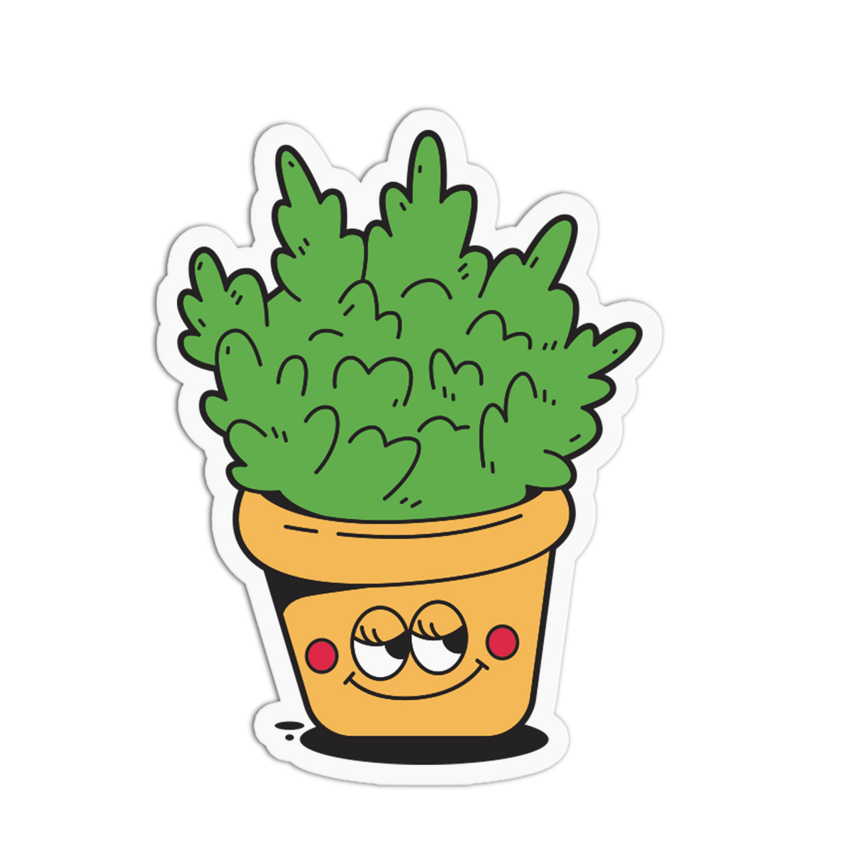 Curly Green - Plant and Flower Sticker