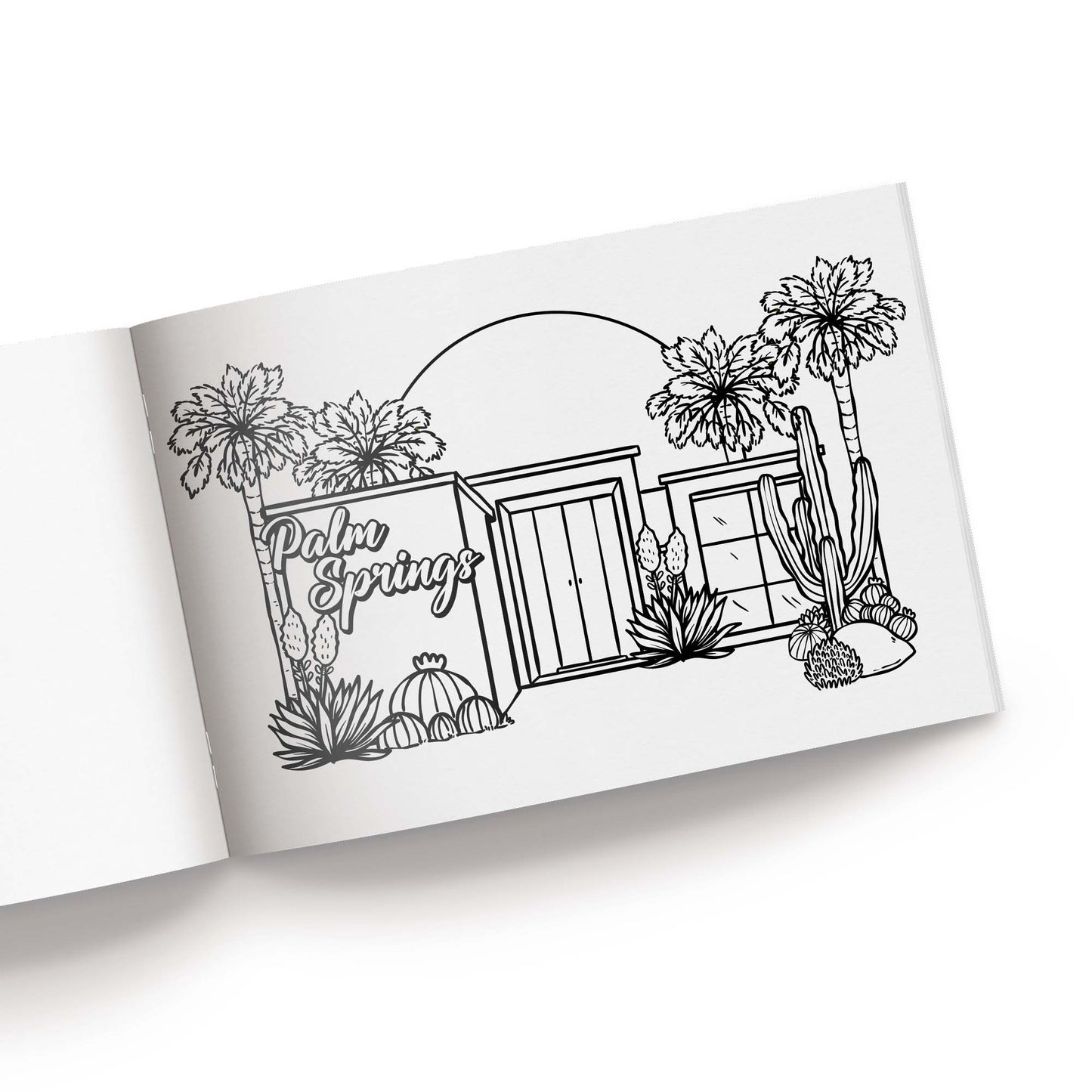 Palm Springs Coloring Book