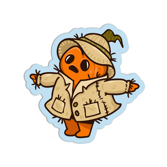 Scarecrow Coat - Pumpkin Costume Sticker