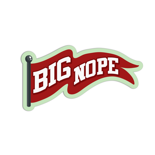 Big Nope Red Flags Stickers
