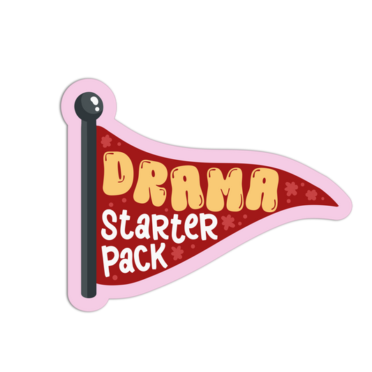 Drama Starter Red Flags Stickers