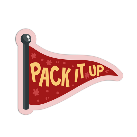 Pack It Up Red Flags Stickers