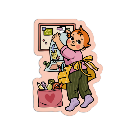 Vision Board Retro Baby Journaling Sticker