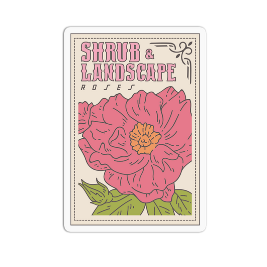 Shrub Landscape - Rose Packet Sticker