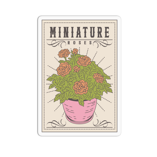 Miniature Vintage - Rose Packet Sticker