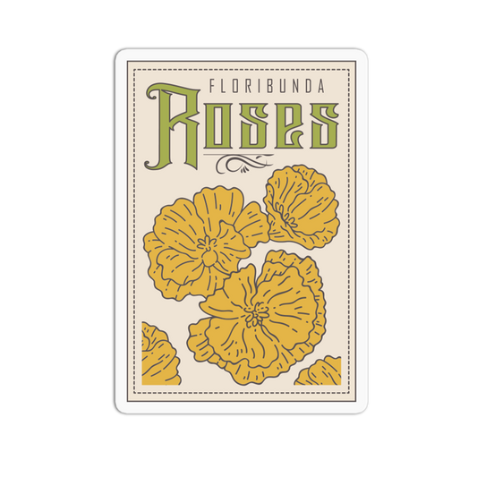 Floribunda Flower - Rose Packet Sticker