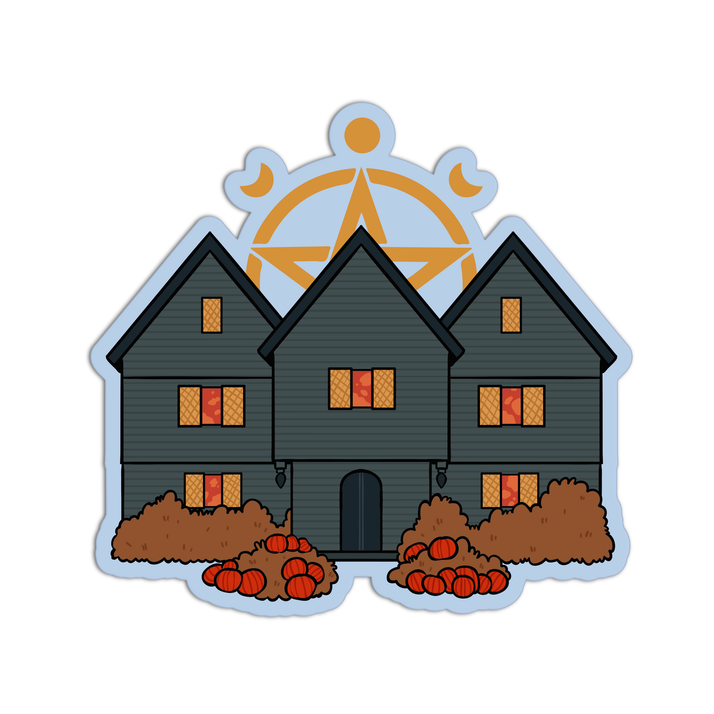 Witch House Salem Massachusett Stickers
