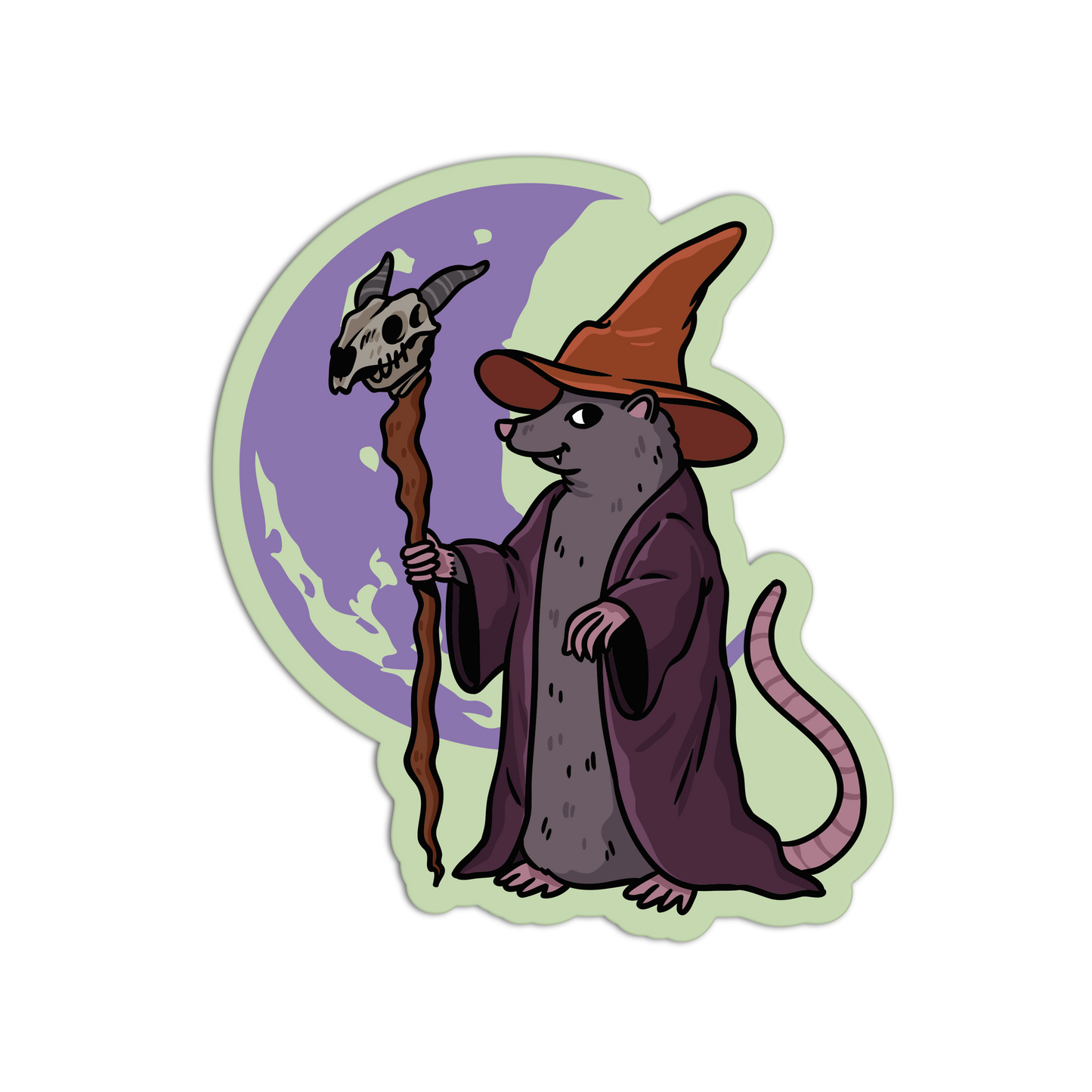 Rat Wizard Salem Stickers
