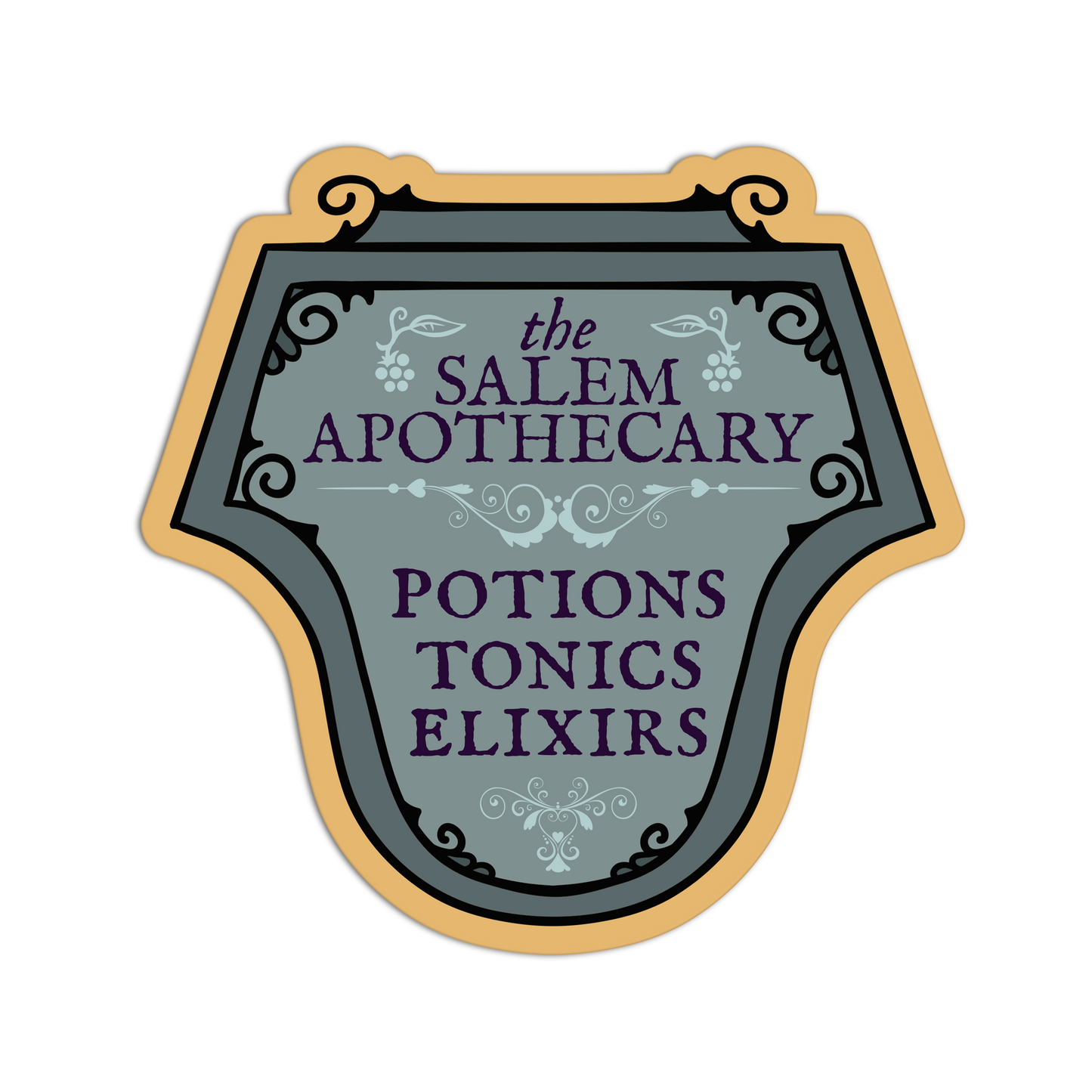 Apothecary Salem Massachusett Stickers