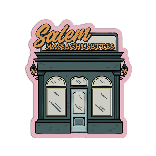Downtown Storefront Salem Massachusett Stickers