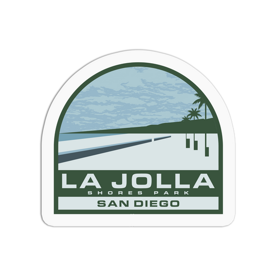 La Jolla Shores Park San Diego Travel Series Stickers