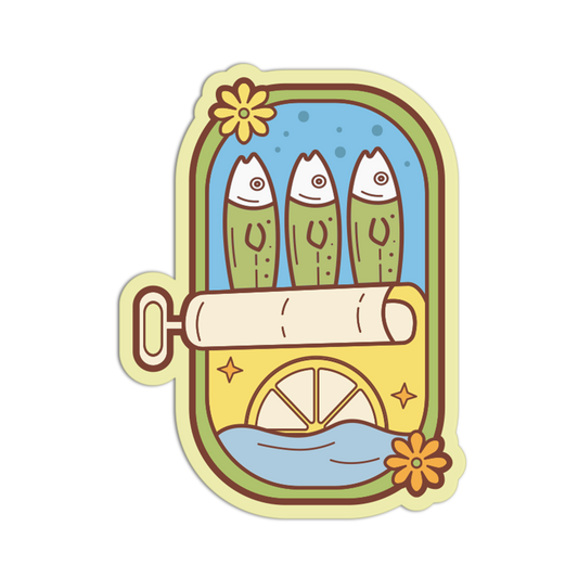 Lemon Slice Sardines Sticker