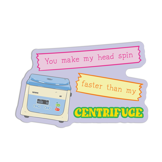 You Make My Head Spin New Science Sticker