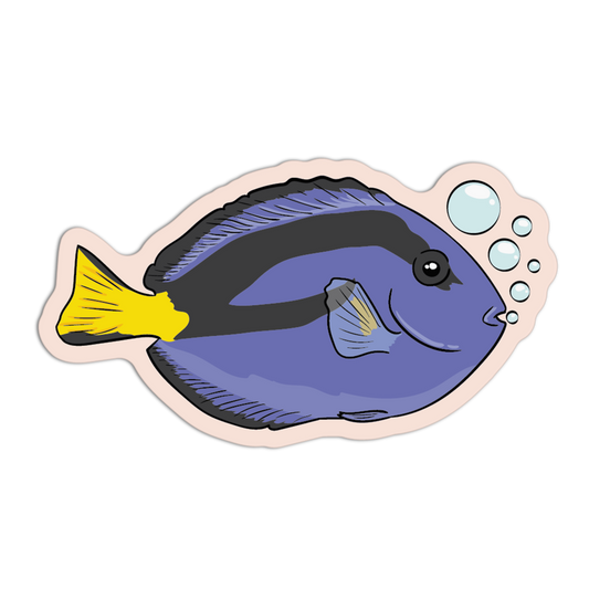 Blue Tang Sea Creatures Stickers